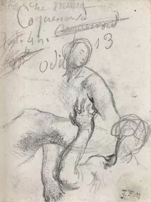 Jean François Millet, dessin, vente aux enchères