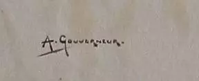 Arthur gouverneur signature