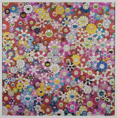 Takashi Murakami, flowers, estampe