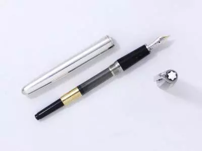 Montblanc, stylo plume argent