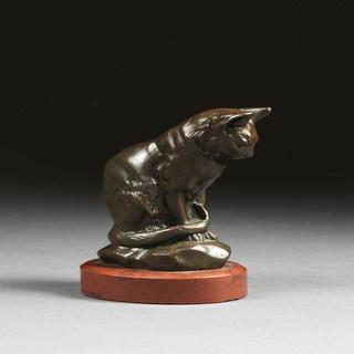 antoine-louis-barye-chat-assis-expertisez