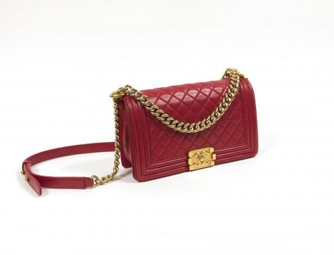 Chanel Boy framboise