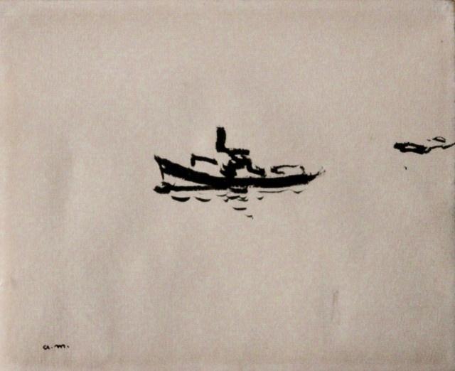 Albert Marquet, bateau, dessin