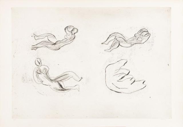 Jean Fautrier, naissance de la femme, gravure