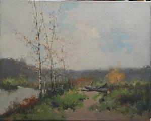 Louis Dupuy, paysage d'automne