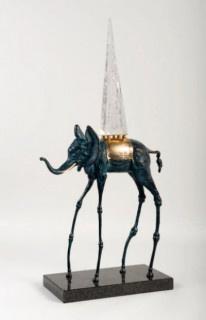 Salvador Dali, Elephant spatial, sculpture
