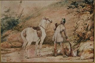 Horace Vernet, cavalier et cheval