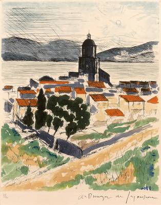 dunoyer-de-segonzac-lithographie-saint-tropez