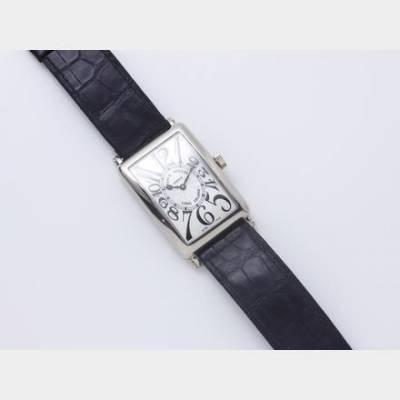 FRANCK MULLER ''LONG ISLAND N° 868'' Montre bracelet d'homme en or gris