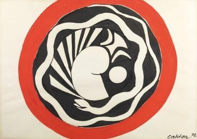 Alexander Calder, Nidation, gouache