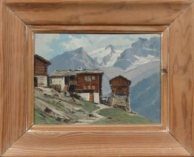 charles-contencin-chalet-en-été-tableau