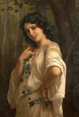 Charles Landelle, jeune femme, tableau