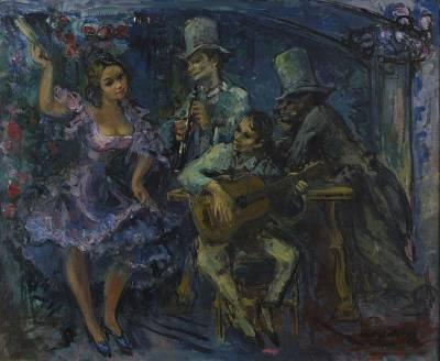 Pedro Creixams, scène de cabaret, tableau