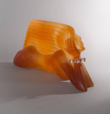 Daum Dan Daley, le vent, sculpture en pâte de verre
