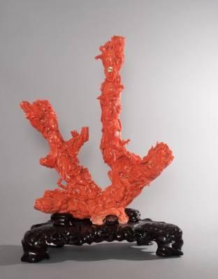 expertisez-déesse-en-corail-rouge-art-asiatique
