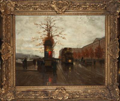 Edouard  Cortes, le quai du Louvre