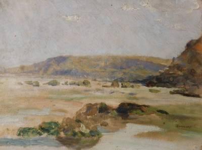 Emile Boulard, paysage, tableau