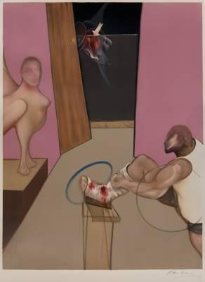 Francis Bacon, Œdipe et le sphinx, lithographie