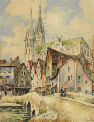 chartres-aquarelle-estimation-expertisez