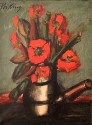 Franz Priking, bouquet, tableau