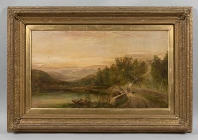 George Cole, paysage animé, tableau