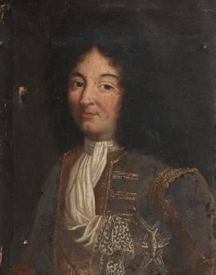 Ecole française du XVIIIème siècle, portrait d'homme, tableau