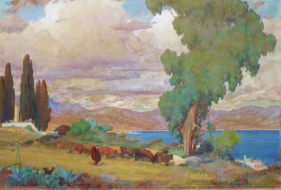 Léon Charles Cannicioni, la baie d'Ajaccio