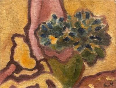 Louis Valtat, Petit bouquet aux tentures, tableau