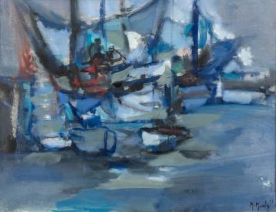 Marcel Mouly, Morgat bleu, tableau