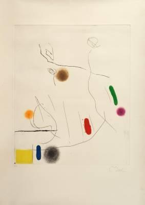 Juan Miro, Composition, gravure