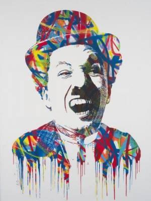 Mister Brainwash, Chaplin, vente aux enchères