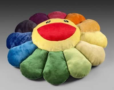 Takashi Murakami, flower cushion rainbow
