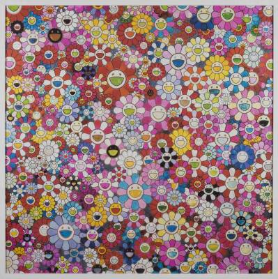 Takashi Murakami, flowers, estampe