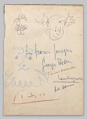 pablo-picasso-dessin-dedicace-estimatio