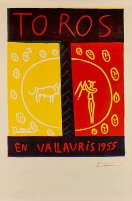 Pablo Picasso, Toros in Vallauris, estampe