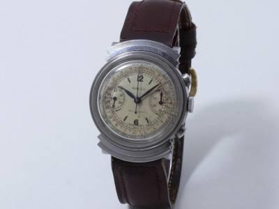 Rolex, montre chronographe en acier vers 1930