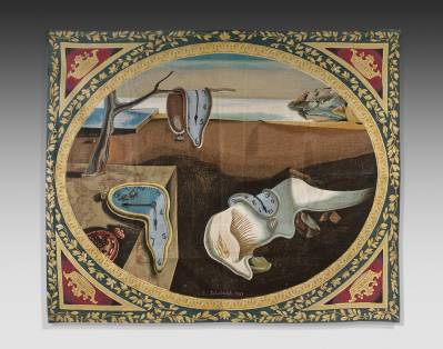 Salvador Dali, persistence of Memory, tapisserie, expertisez.com