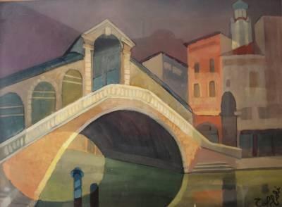 Louis Toffoli, Venise, gouache