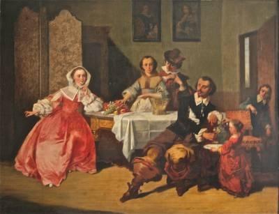 casimir-van-den-daele-le-repas-de-famille