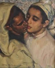 José Cruz Herrera, le baiser, tableau