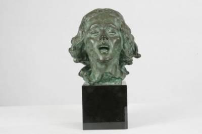 Jean Antoine Injalbert, La Pâtre chantant bronze