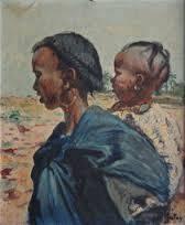 Henri Pontoy, mère et enfant, tableau