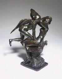 Auguste Rodin, Iris éveillant une nymphe, bronze