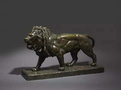 antoine-louis-barye-lion-marchant-expertisez