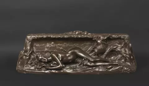 Denys Puech, la Seine, bronze