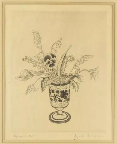 kiyoshi-hasegawa-muguets-dans-un-verre-gravure