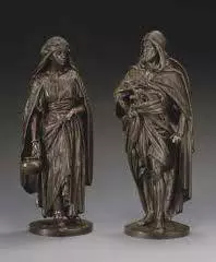 jean-jules-salmson-la-porteuse-le-guerrier-arabe-bronze-expertisez