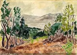 andré-dunoyer-de-segonzac-saint-tropez-aquarelle