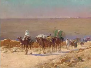 Alexis Delahogue, la caravane, tableau