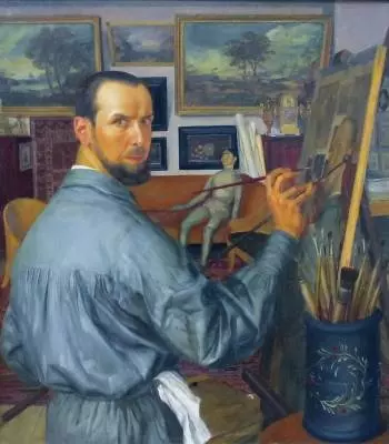Autoportrait de Alexandre Iakovleff-expertisez.com